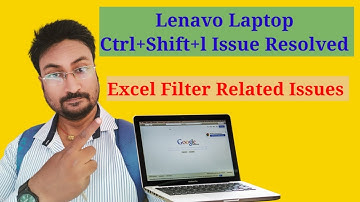 How to Fix Excel Key ( Ctrl + Shift+L )Not Working Problem !! Excel Filter Function Issue in Lenavo