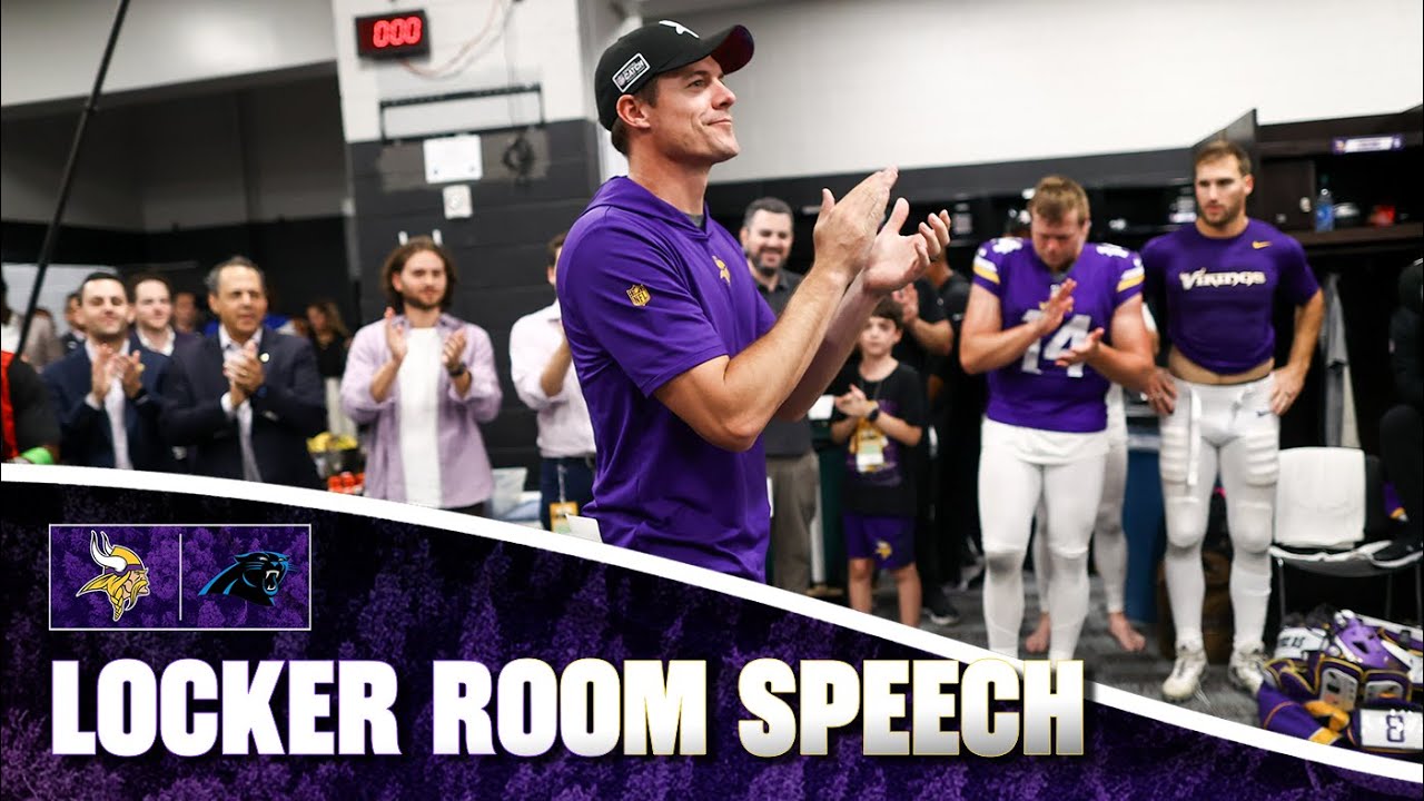 Kevin O'Connell's Postgame Locker Room Speech Following Win Over Panthers 