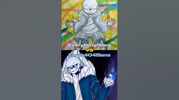EVERYTHING VS ERROR404 #undertale #sans #godverse #error404 #everything
