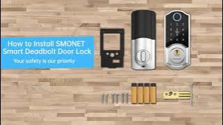 SMONET| How to install smonet smart deadbolt door lock