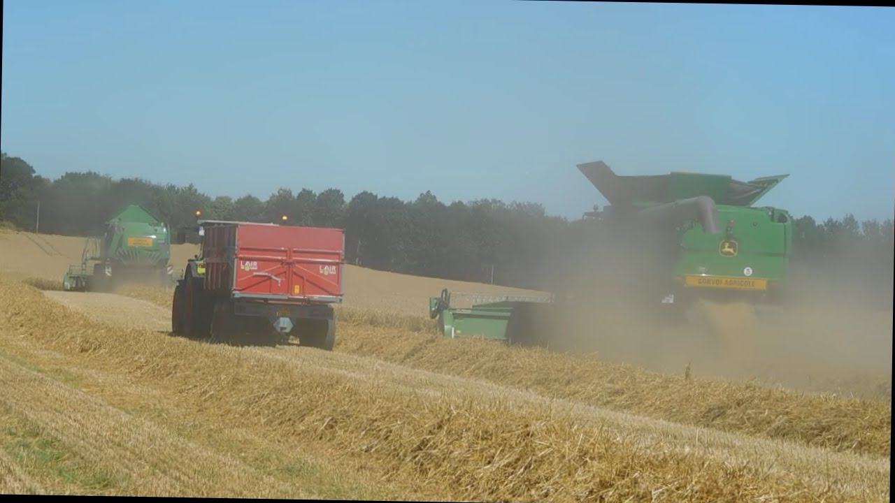 Moisson 2016 / 2 moissonneuse john deere !!!! /#1