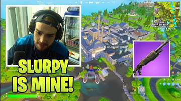 What happens when Mongraal landing Slurpy Swamps With legndary Pump In Reload
