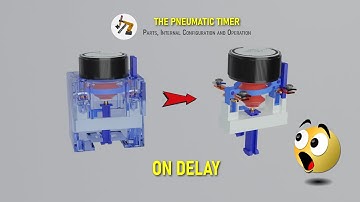 Pneumatic Connection Delay Timer On Delay | Explanation with Animations 👌🏼