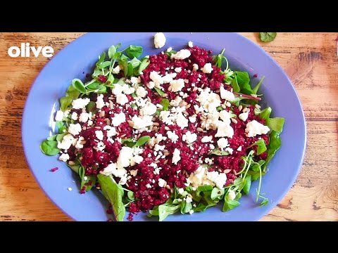 How to make: beetroot rice with feta cheese