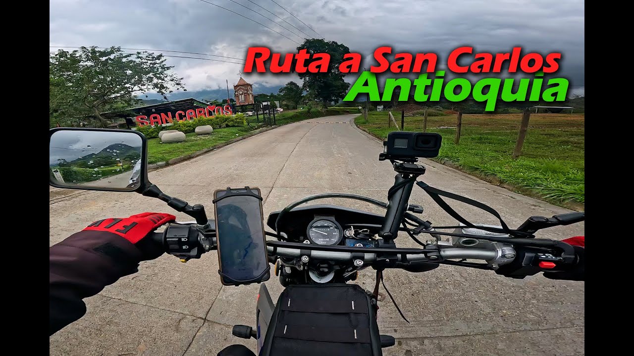 Ruta a San Carlos Antioquia en moto | Cascadas, charcos y vistas increíbles | DR200