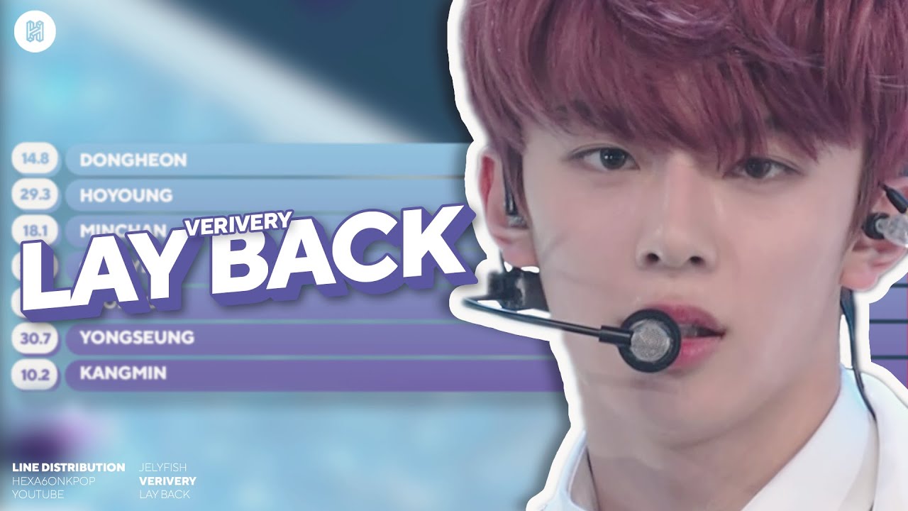 VERIVERY - Lay Back Line Distribution (Color Coded)