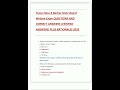 Texas Class A Barber State Board Written Exam QUESTIONS AND CORRECT ANSWERS VERIFIED ANSWERS PLUS RA
