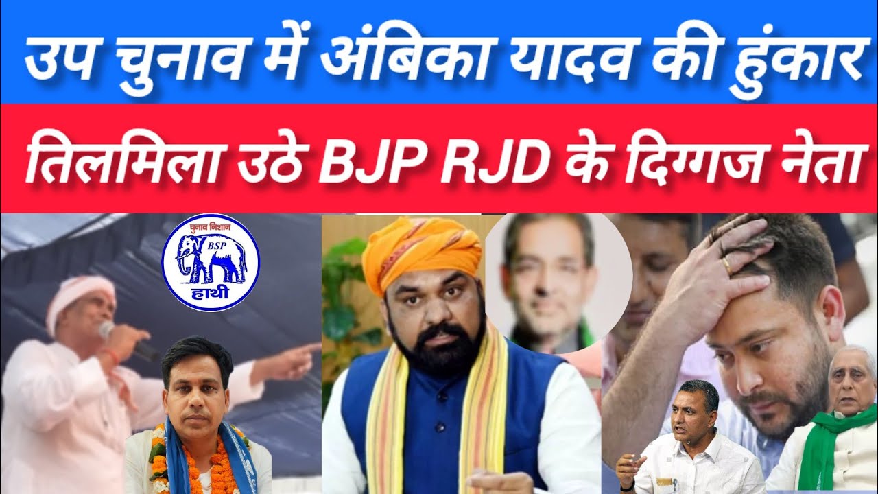 बिहार विधानसभा उप चुनाव अंबिका यादव का हुंकार तिलमिला उठे BJP RJD के ...