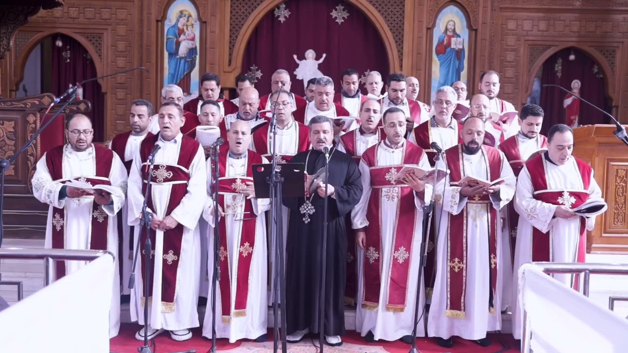 اللى التوزيع لأحد الشعانين للذياكون أسامه لطفى بالاشتراك مع خورس الشمامسة 