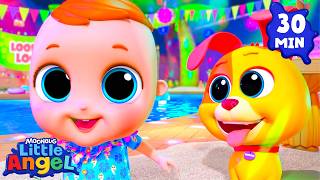 Bingo and Baby John's Looby Loo Dance 🕺🏻 Little Angel Nursery Rhymes | Fun for Kids