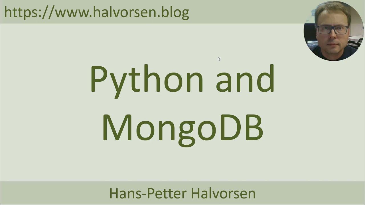 Python and MongoDB - YouTube