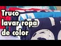 Truco para lavar la ropa de color en la lavadora