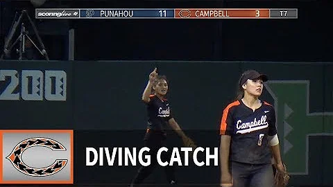 Punahou vs. Campbell: Alesia Ranches, diving catch...