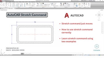 AutoCAD Stretch Command | How to use stretch command correctly | Stretch command just moves