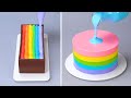 The Best Rainbow Cake Decorating Ideas | So Yummy Cake Decorating Recipes | Tasty Plus