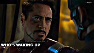 scene sad Iron Man or Tony Stark 😭in movie Captain America Civil War😢 Robert Downey Jr Chris Evans 🔥