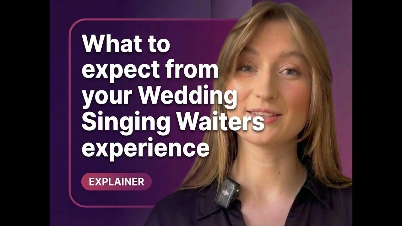Undercover Singers U.K. What to expect from your Wedding Singing Waiters experience