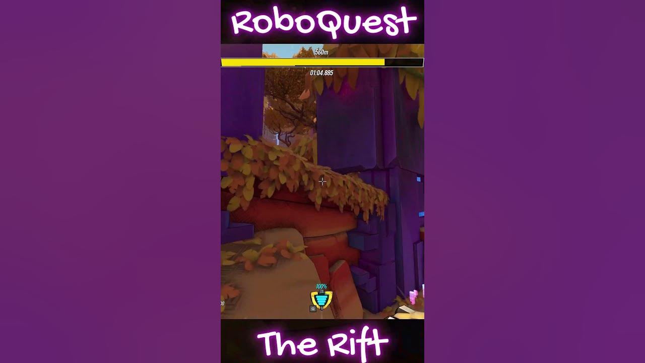 Speedrunning in a rougelike? This is the "Rift map" on Roboquest. # ...