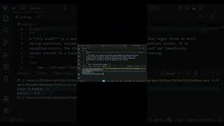 Python Else & Finally Explained in 60sec Guide #shorts #pythonprogramming