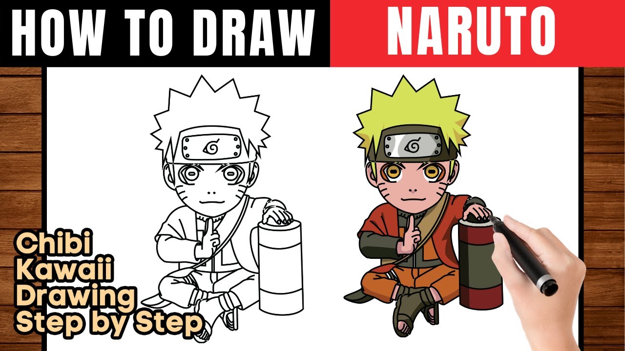 How to Draw Naruto Chibi Style - DrawingNow