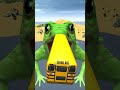 School Bus vs Gian Frog 🐸 #gameplay