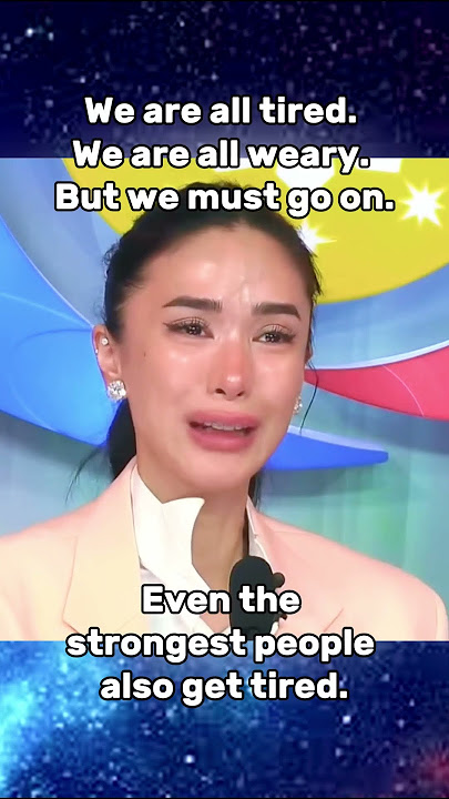 Even the strongest people also get tired. #heartevangelista
