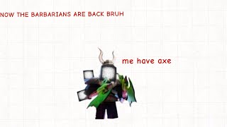 Testing Out The Barbarian Tv Man In Toilet Tower Defense And Rating It