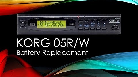 Korg 05R/W - Battery Replacement