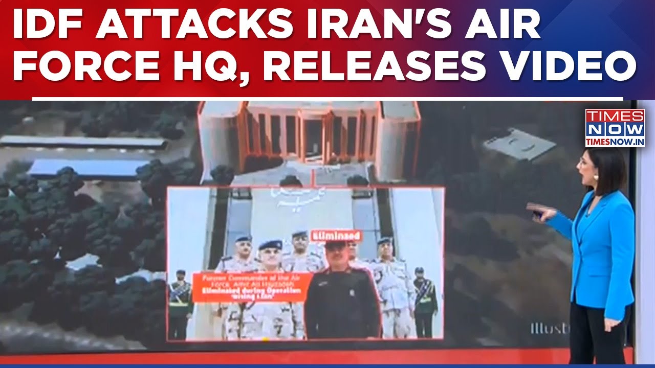 IDF Continues To Bomb Tehran, Strikes Iran's Air Force Command HQ, Releases Video Of Attacked Area