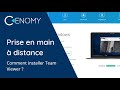 Prise en main  distance  comment installer team viewer  cenomy france