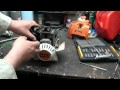 inspecting the Stihl 4mix 90 trimmer
