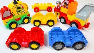 Learn to Build Many Simple Duplo Trucks | Building Blocks Toys for Children