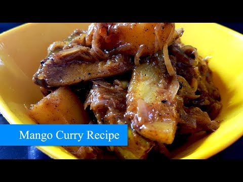 තෙලට-මිරිසට-අඹ-කරියක්-හදමු---mango-curry-recipe-(sinhala)