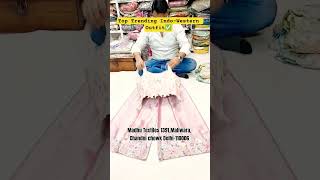Top Trending Indo-Western Outfit✅️|MADHUTEXTILE CHANDNICHOWK #viral #chandnichowk #dresses #shorts