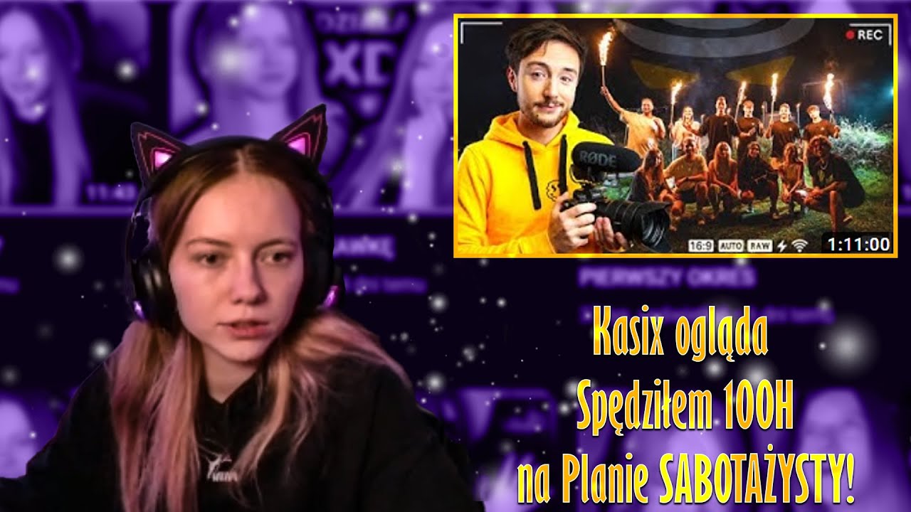 Kasix ogląda Spędziłem 100H na Planie SABOTAŻYSTY!