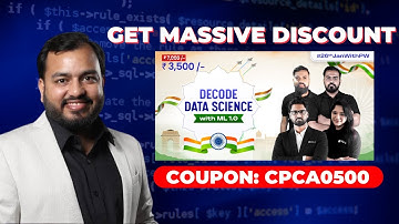 Decode Data Science with ML Coupon Code | PW Skills Coupon Code