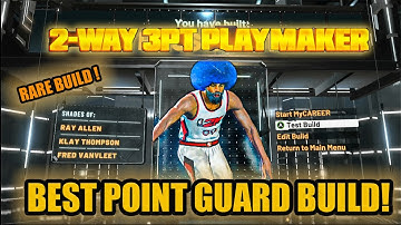 NBA 2K22 BEST BUILD 2 WAY 3PT PLAYMAKER BUILD (RARE BUILD !)