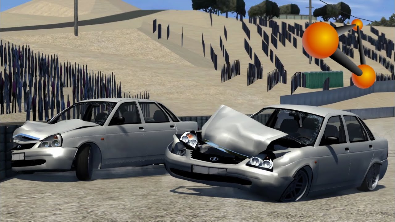 Lada Priora (VAZ-2170) (Crash-Test) | BeamNG.drive Alpha