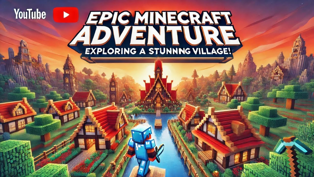 Epic Minecraft Adventure Exploring a Stunning Village! - YouTube