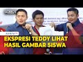 Ekspresi Seskab Teddy Lihat Dirinya Digambar Siswa Sekolah Rakyat: Mirip Gak?