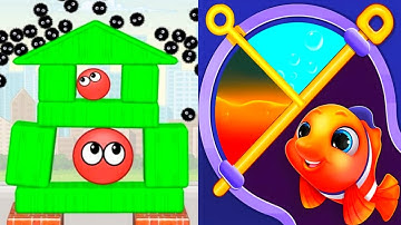 Hide Ball Brain vs Save The Fish Ultimate Logic Puzzle Insane Battle Gameplay Merge!