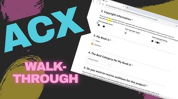 Audiobook publishing on AMAZON - ACX Tutorial