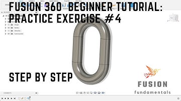 Fusion 360 beginner tutorial: Practice exercise #4