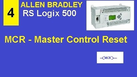 ALLEN BRADLEY RSlogix500 | MASTER CONTROL RESET MCR FUNCTION | #allenbradley #rockwell