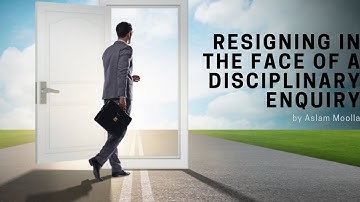 [L204] RESIGNING IN THE FACE OF A DISCIPLINARY HEARING: A LABOUR APPEAL COURT CASE