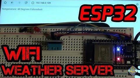 ESP32: WiFi Temperature w/ Self Refreshing Client - (Code in Description)