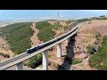 TRAINOSE Intercities ICs over Long Viaducts at Stirfaka and Agios Serafim - Greece (drone)