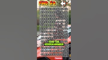 🧠 Only 1% Can Spot the Hidden Number 🤯 👀 Can You?  #quiz #riddle #puzzle #challenge #wow
