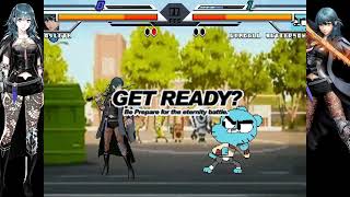 Nick54222 Mugen Byleth Me Vs Gumball Watterson
