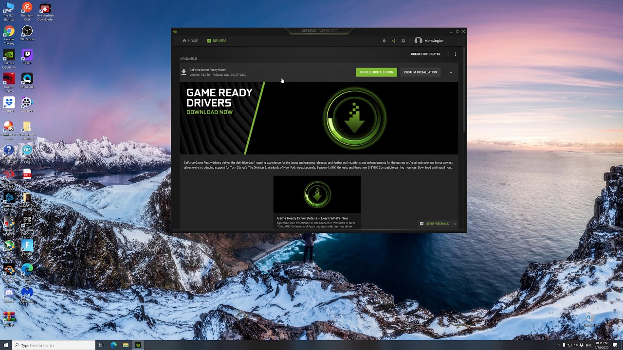 nVidia Driver v.442.50 RTX 2070S 27.02.2020 - YouTube